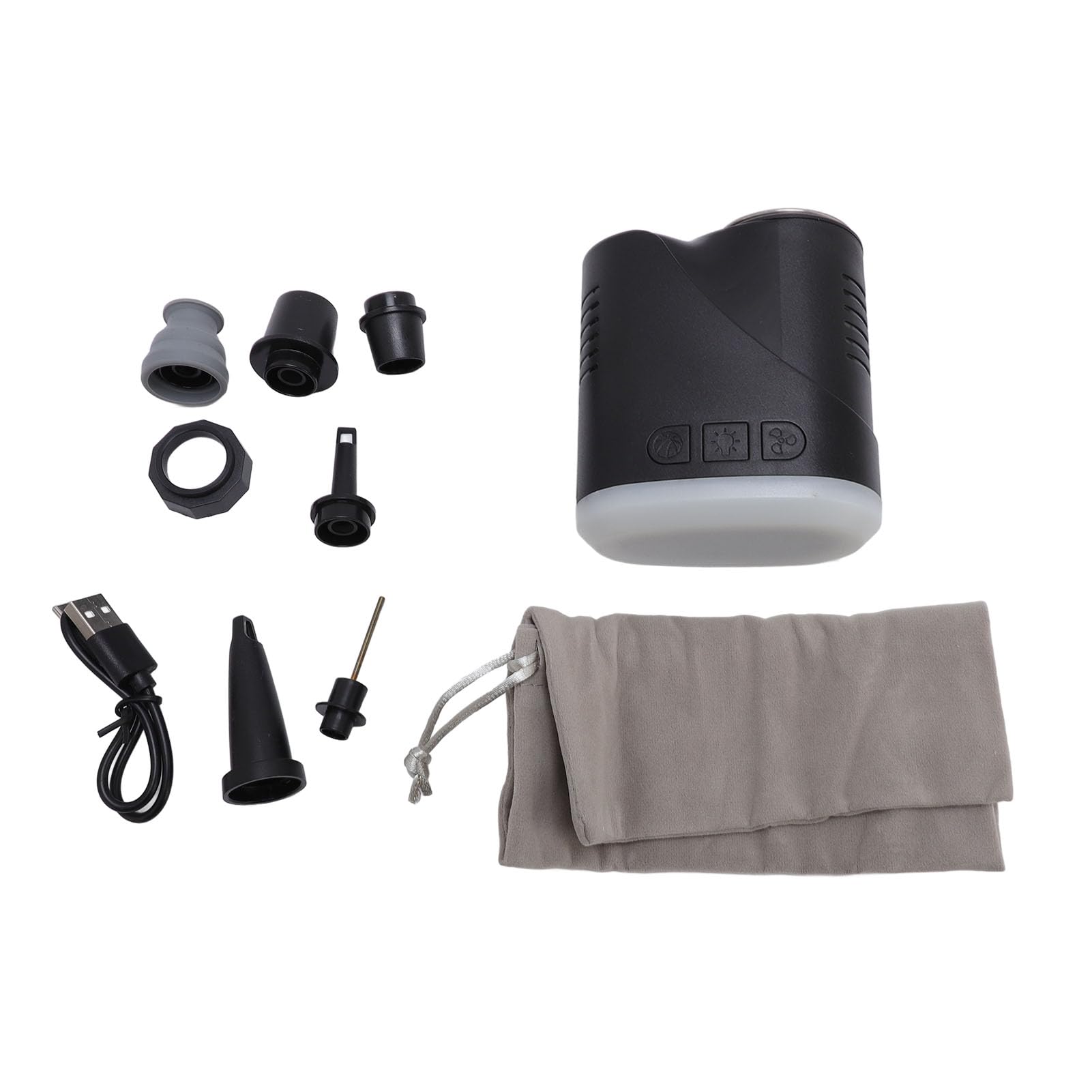 Kuuleyn Portable Air Compressor Automatic Ball Pump Electric Ball Pump Inflation and Deflation Cordless Portable Automatic Ball Inflator for Balls Air Cushions