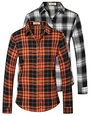 Orange Black and White Black Flannel