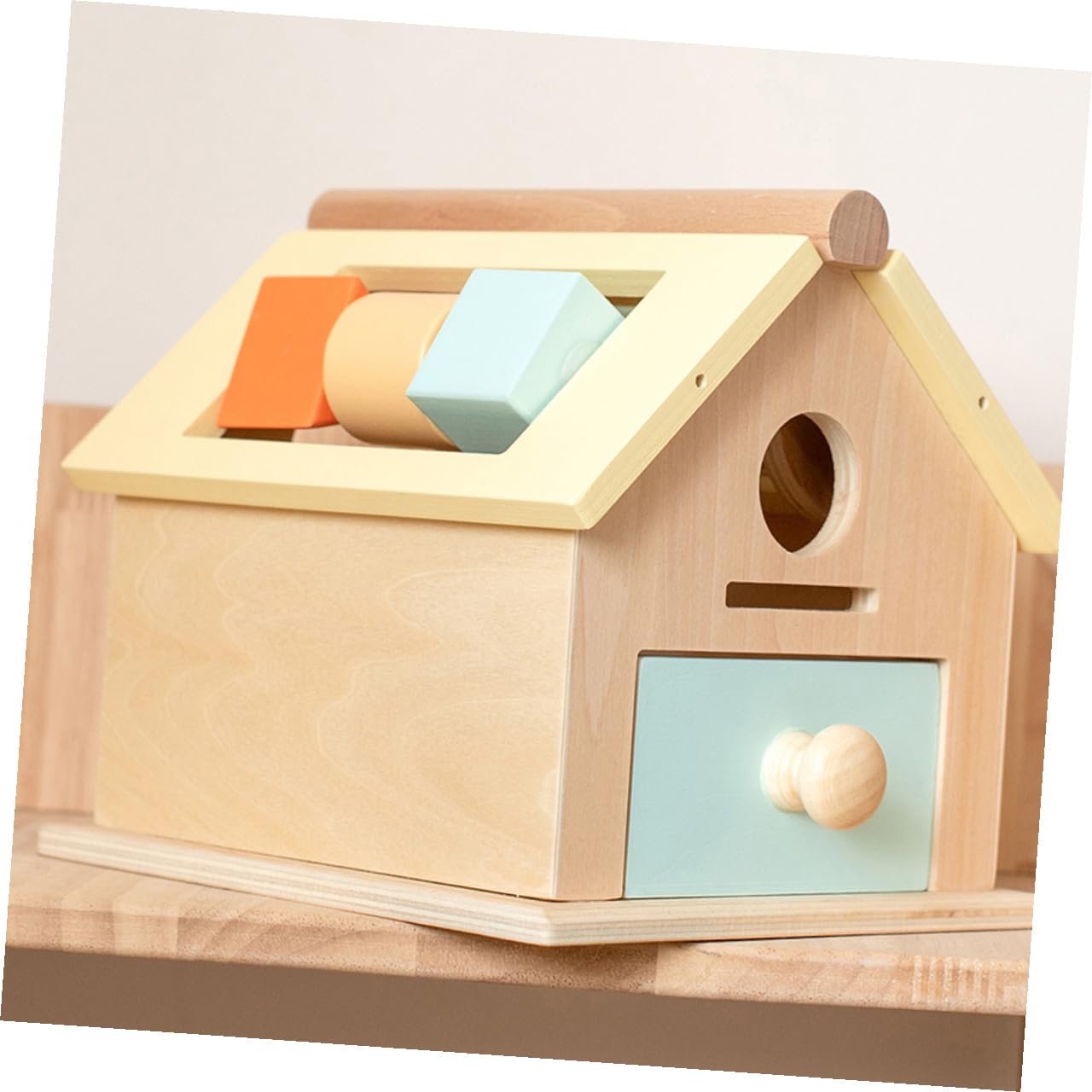 Alasum Juguete Educativo de Madera para Ñiño 1-3 Años Entrenamiento de Coordinación Mano-Ojo y Función Multifuncional para Educación Temprana