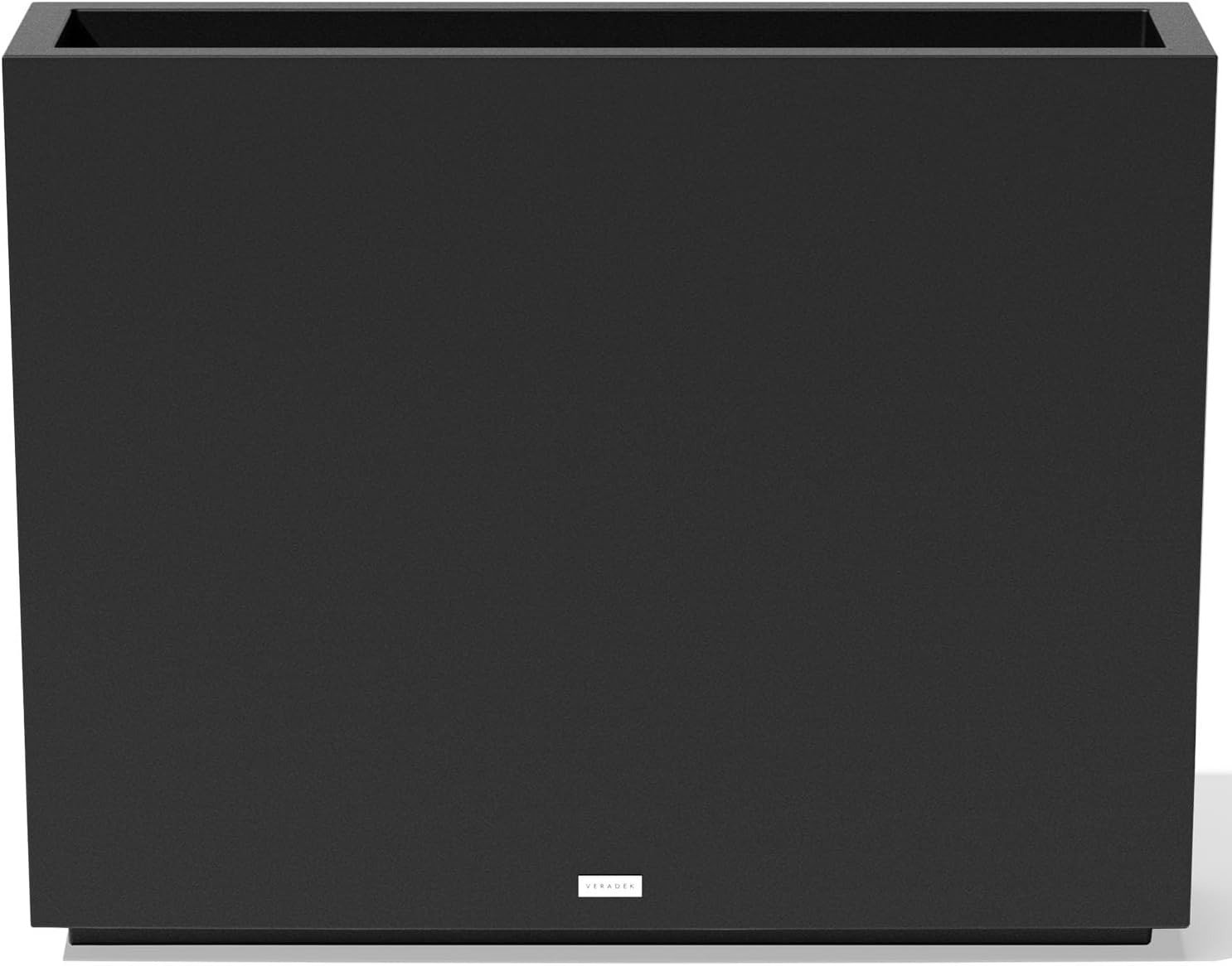Block Series Span Plastic Planter - Tall Rectangular Planter for Outdoor Patio/Porch | Durable All-Weather with Removable Insert Bucket | Modern Design for Plants, Flowers, Garden