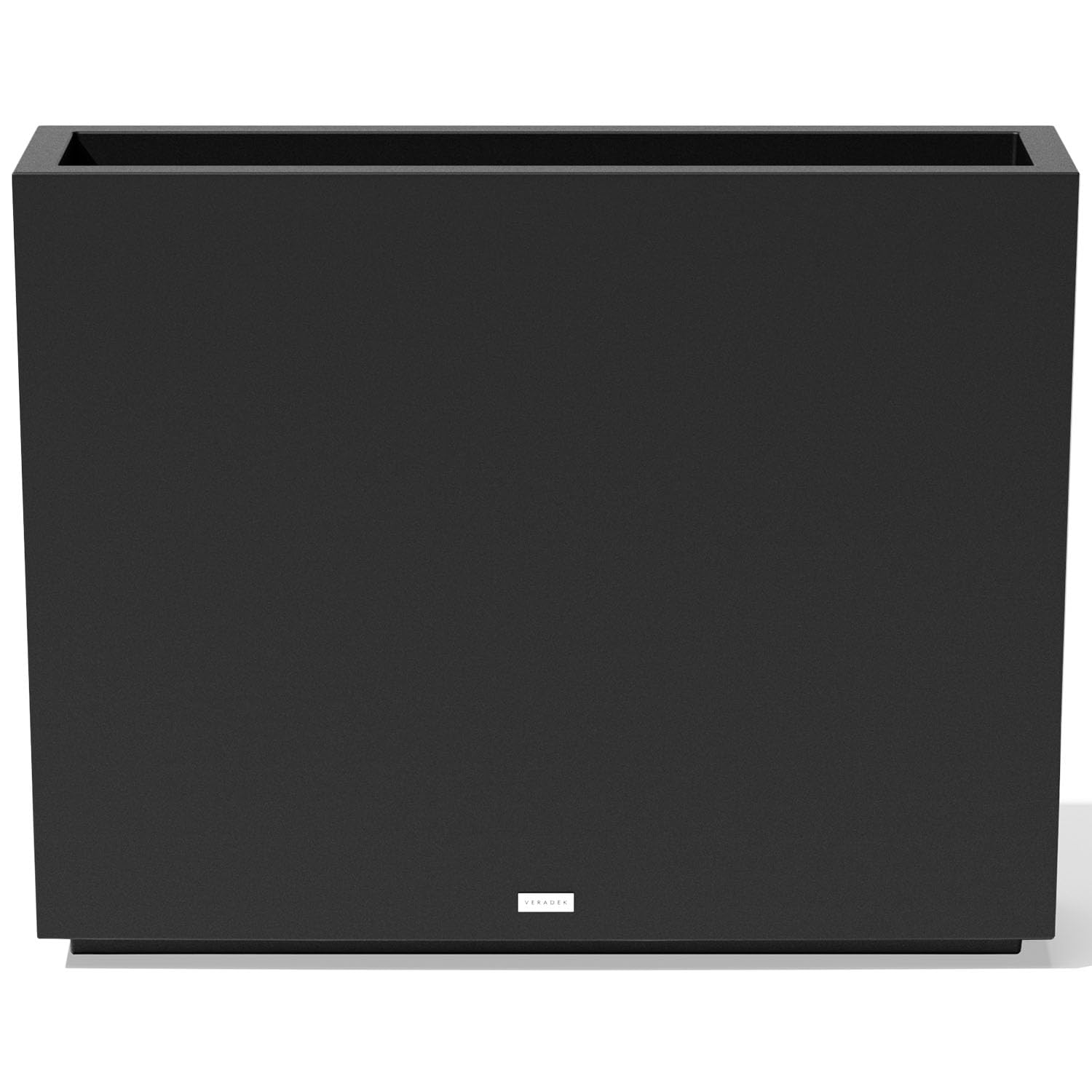 - Veradek Block Series Span Plastic Planter - Tall Rectangular Planter for Indoor or Outdoor Patio/Porch | Durable All-Weather with Removable Insert Bucket | Modern Design for Plants, Flowers, Garden