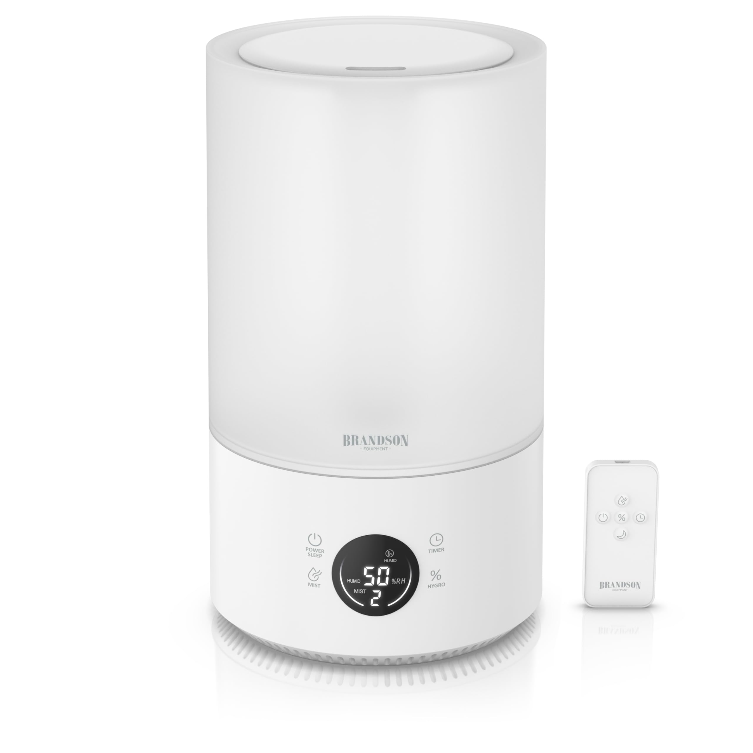 Arendo - Luftbefeuchter digital Display - 4,2 Liter - Fernbedienung - leise - 3 Nebelstufen - Sleep Funktion - Timer – Büro Wohnimmer Schlafzimmer