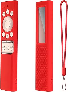 Hi Color Protective Silicone Case for Samsung Smart TV Remote Control BN59 Series, Anti Slip Shock Proof Silicone Cover Samsung Remote Cover Light Weight Kids-Friendly Case Cover(Red)