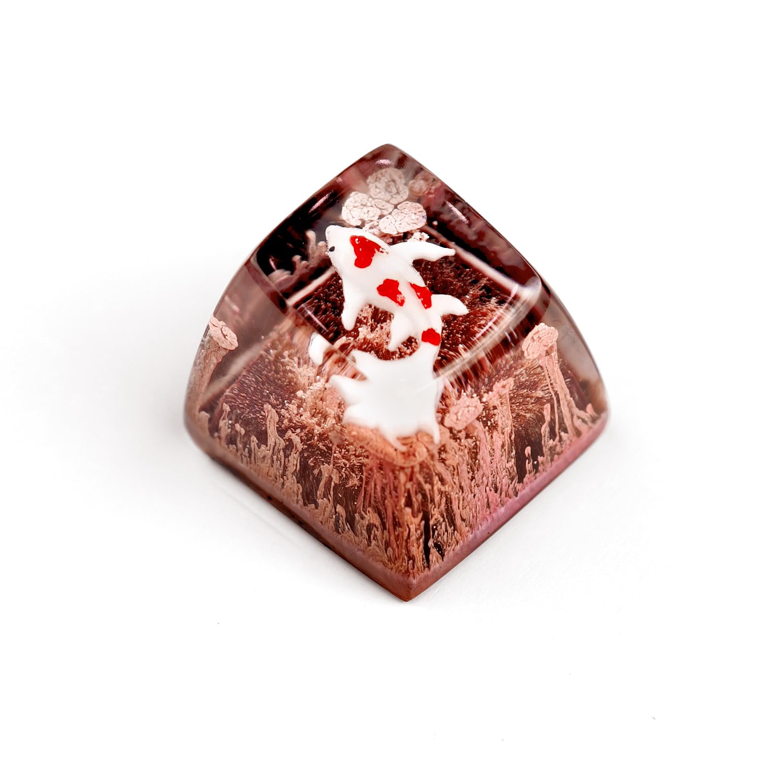 Ocean Aesthetic Novelty Koi Artisan Keycap Esc R1 SA Profile 1U