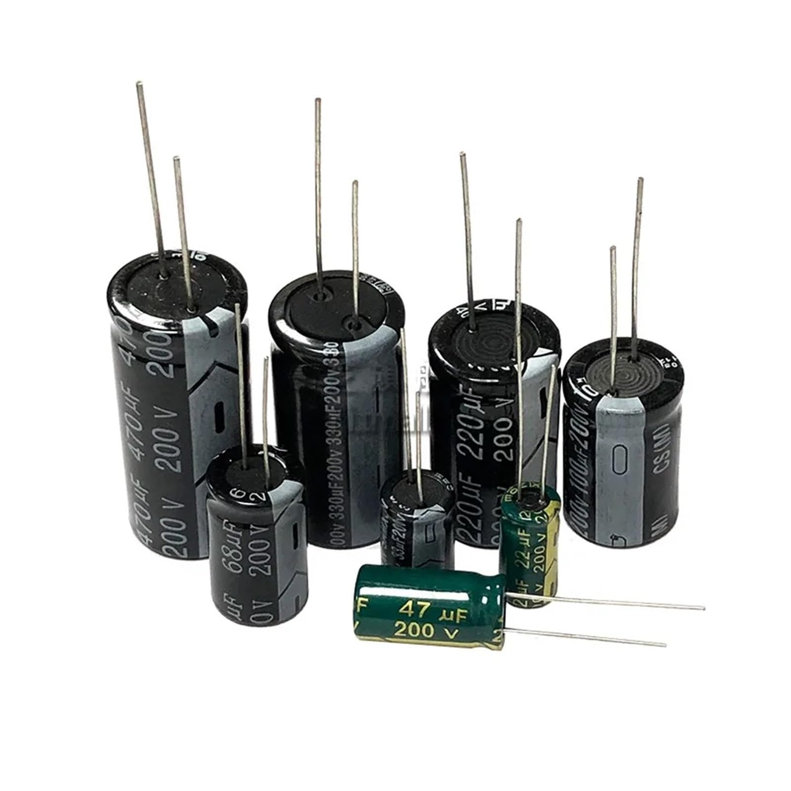 Condensateur électrolytique alu 200v pour réparation circuit