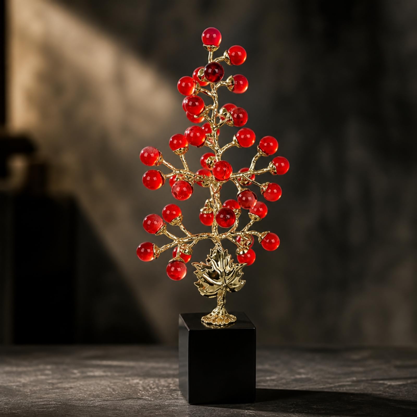 Arbre en Métal | Élégant, Raffiné, Décoration, pr lon, Bureau, Crémaillère, Noir