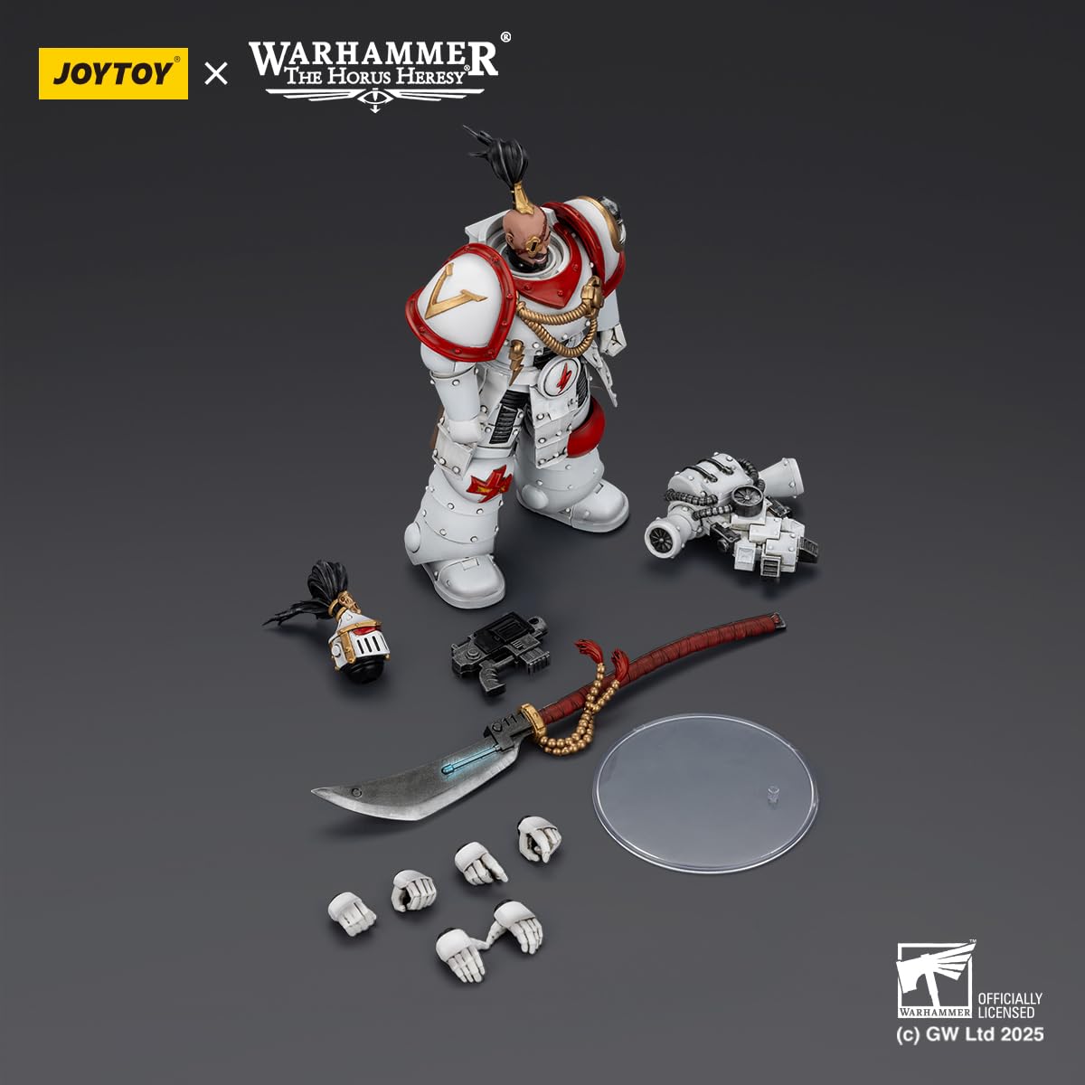 TOYVERSE JOYTOY 1/18 Figura de acción Warhammer The Horus Heresy, White Scars Legion Praetor, articulación móvil, Modelo de Personaje, 12,3 cm, 15 años y Mayores