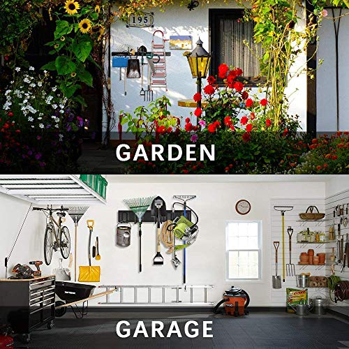 TORACK Tool Storage Rack, Heavy Duty Steel Garage Wall Mount Garden Tool Organizer for Ladders, Chairs, Shovels, Broom, Power tools (8-Pack 5.7"-11" Mixed Hooks, up to 800 lbs) by TORACK - Image 5
