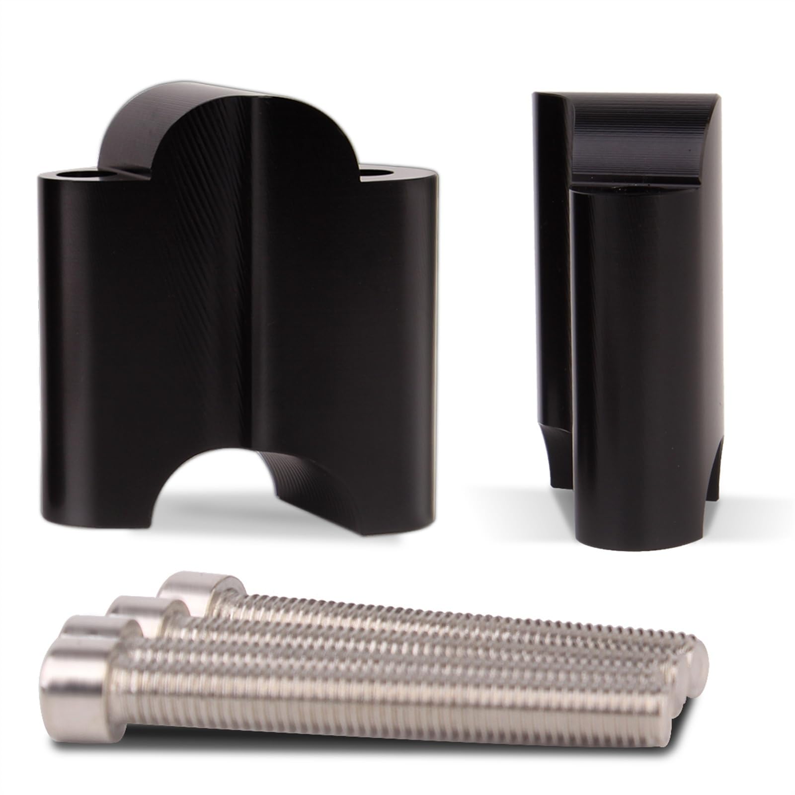 Para XL1200 para cuarenta y ocho 2010-2022 motocicleta 2 "Rise CNC aluminio 1" elevador de manillar 50mm Elevadores Manillar Motocicleta(Negro)