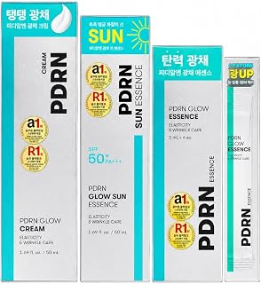 Pdrn korean skincare set glow cream sun essence and 2ml essence sachets