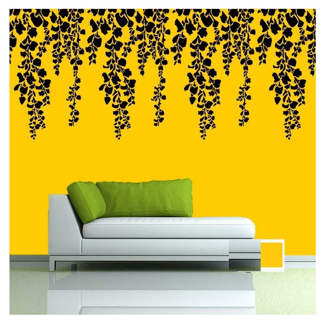 TICSER Reusable Wall Stencil, for Home, Office Wall Decoration (16 inch x 24 inch) (Cherry Leaf) (B0D1YHB6XD) Amazon Price History, Amazon Price Tracker