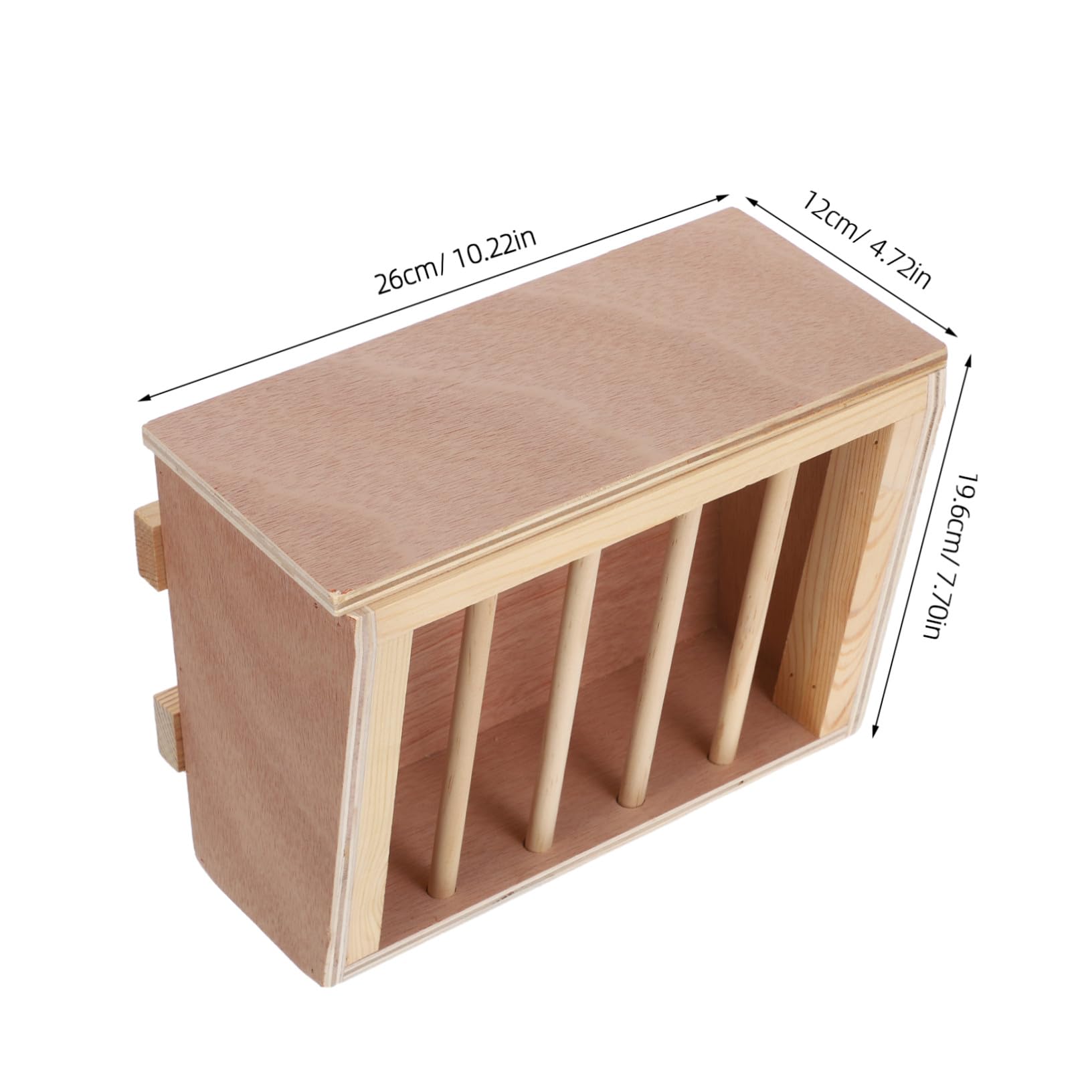 POPETPOP Râtelier à Foin Mural pour Lapins et Cobayes Distributeur de Foin Bois pour Cages de Petits Animaux Suspendu ou Posable