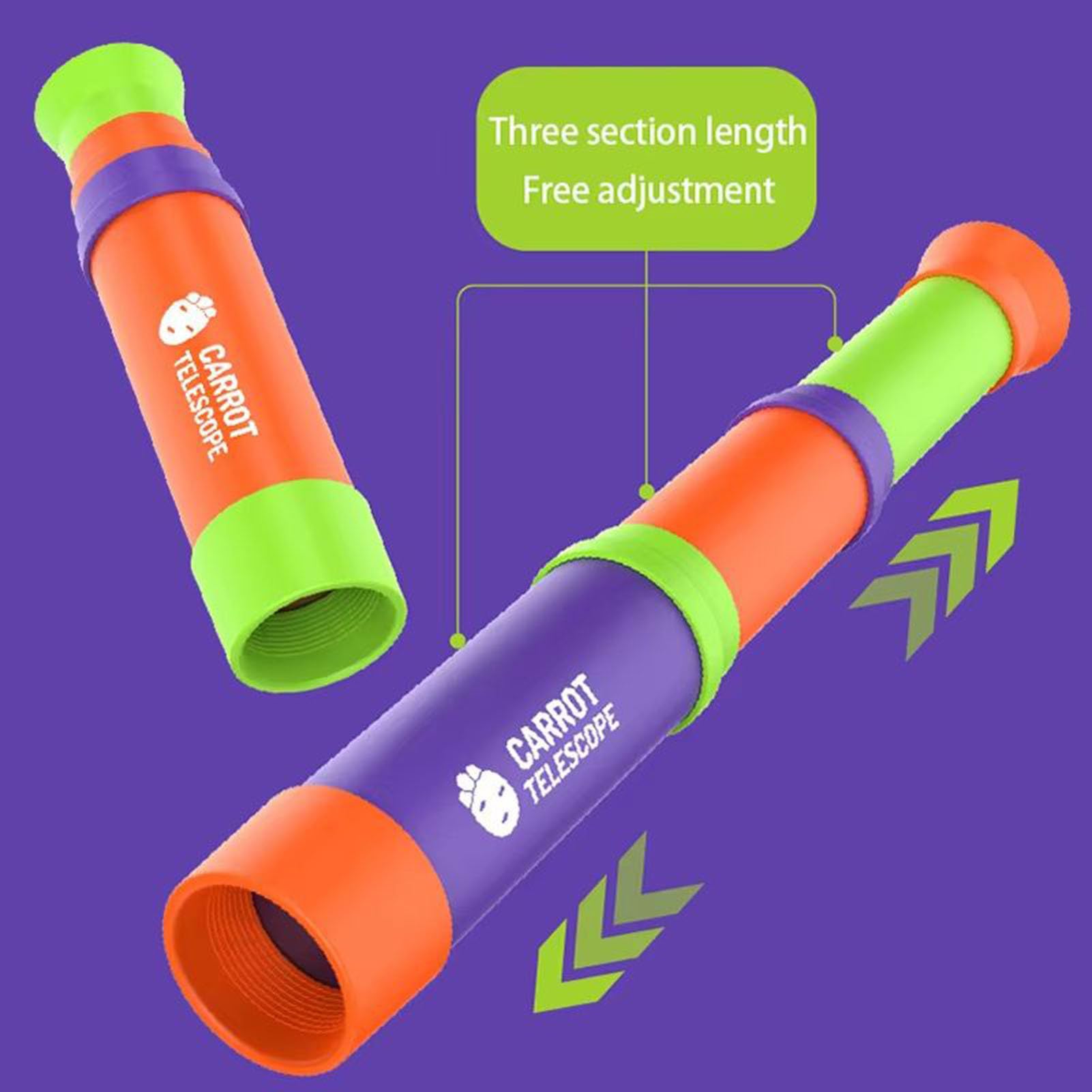 Télescope pour , jouet sûr avec longueur réglable, télescope rétractable pour | pour randonnée, camping, plein air, observation des oiseaux