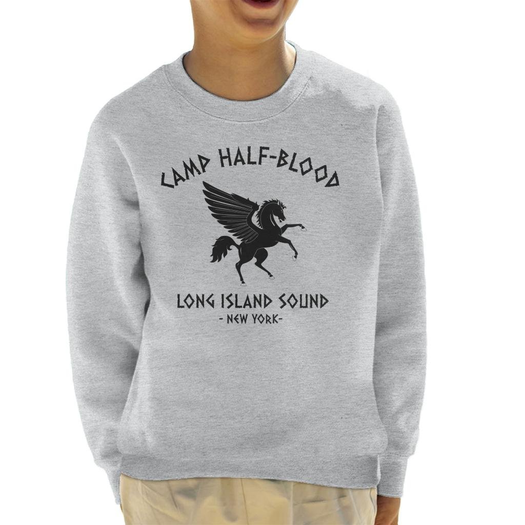 Percy Jackson Camp Half Blood Kid's Sweatshirt Heather Grey