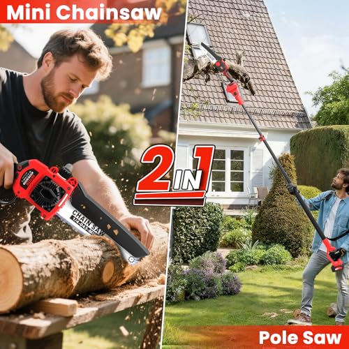 8-Inch Cordless Pole Saw with Brushless Motor