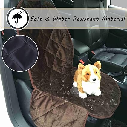 Ubersweet? Imported Lightweight Water Resistant Pet Seat Cover Dog Cat Puppy Safety Single Seater Protector Quilted Mat for Cars SUV_131073