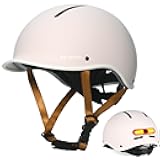 Bike Helmet for Adult: Bicyle Helmet with EPS Foam Interior for Men & Women, Adjustable Cycling Helmet with LED Light Safety Certified for Commuting