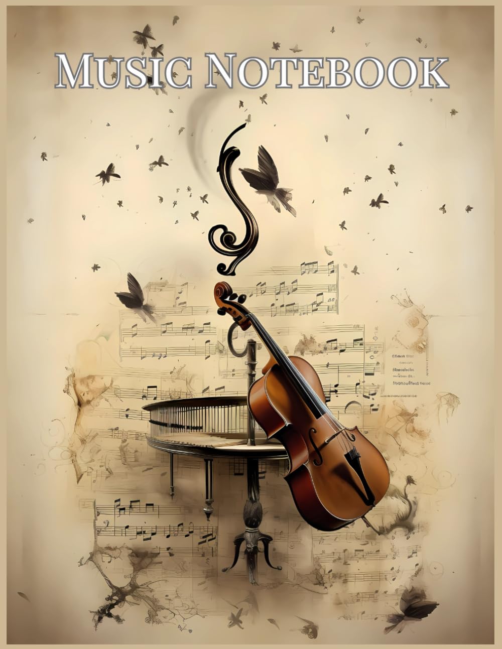 Classic Music Manuscript book 12Stave Blank Sheet Music Notebook, 110