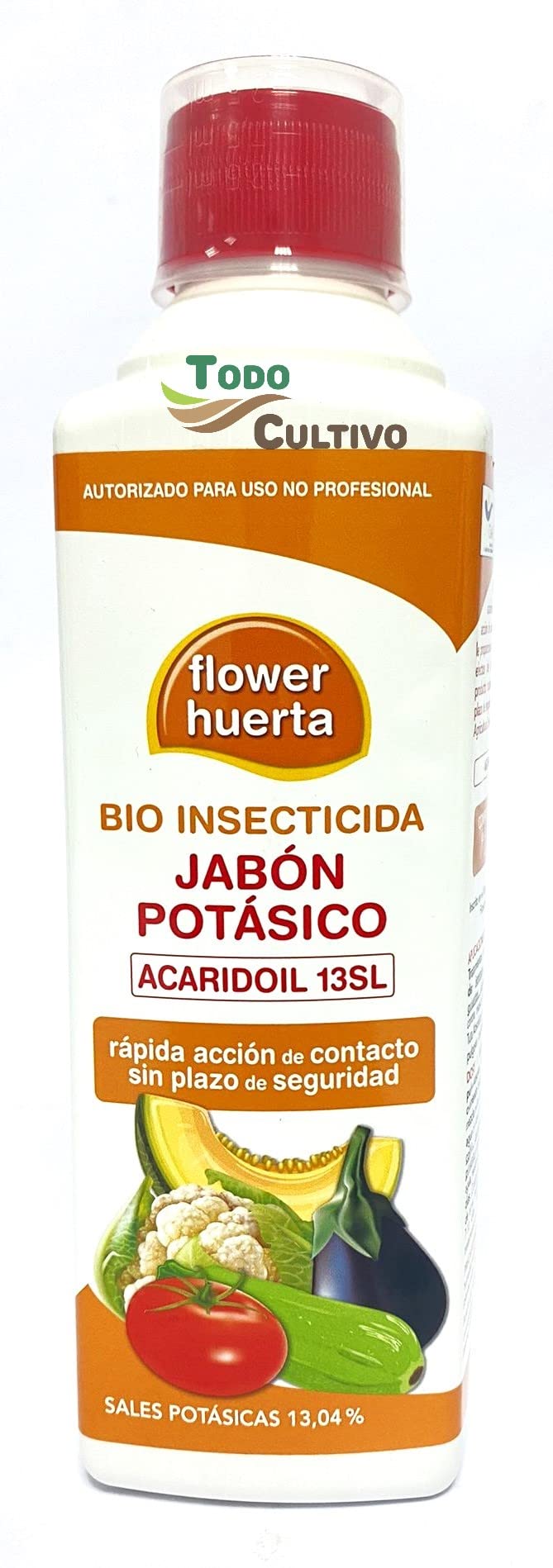 Jabon Potasico 13% 500ml. Insecticida acaricida de origen natural sim mplazo de segurida. Certificado ecologico