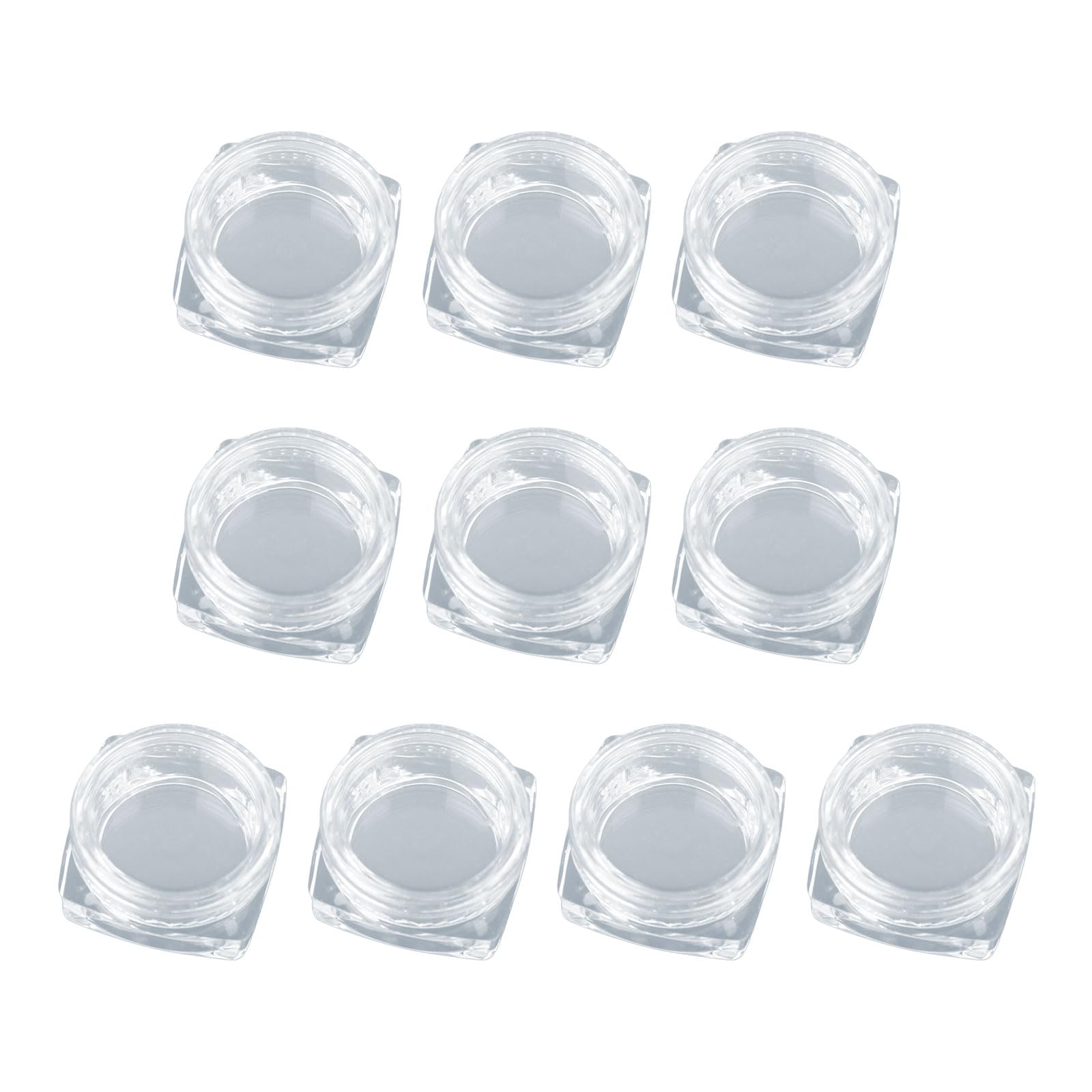 Tsophreniq 3g Empty Makeup Jar Pots Refillable Sample Bottles Transparent Travel Face Cream Lotion Cosmetic Box Container Storage Box