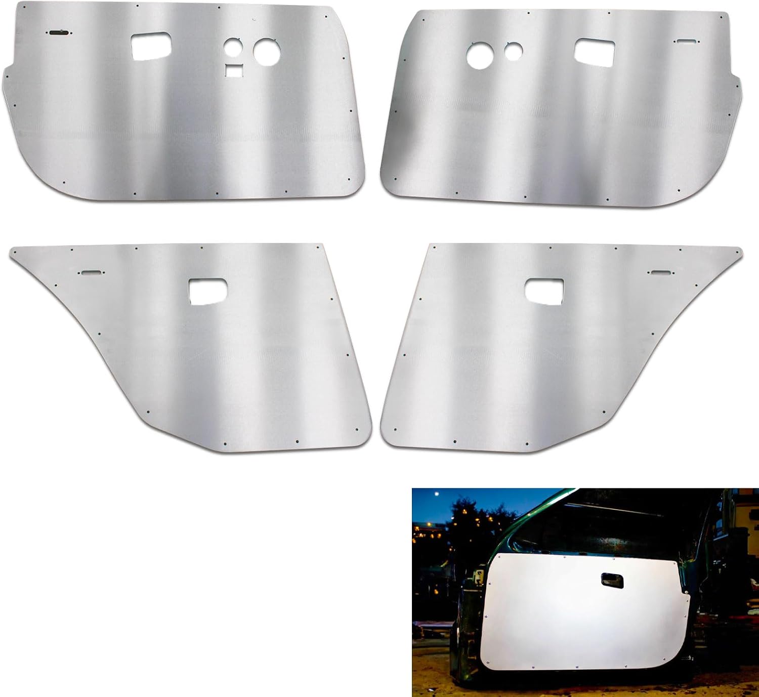 E36 4 Door Aluminum Front n Rear Panels Skins Race Track Car Cards Sedan M3