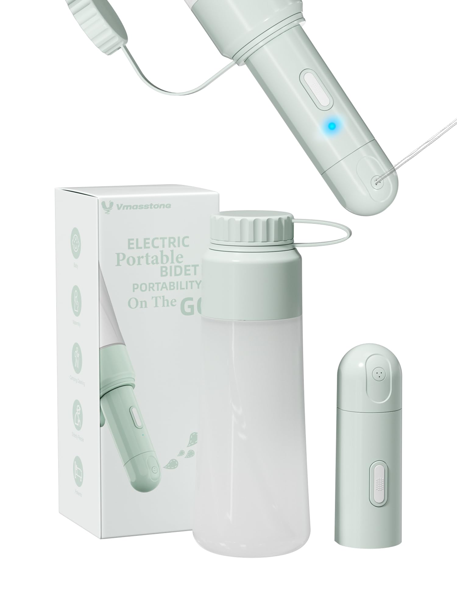 Electric Portable Bidet Sprayer Bottle Handheld for Women Men Travel Bidet Portable for Travel Personal High Pressure Hygiene