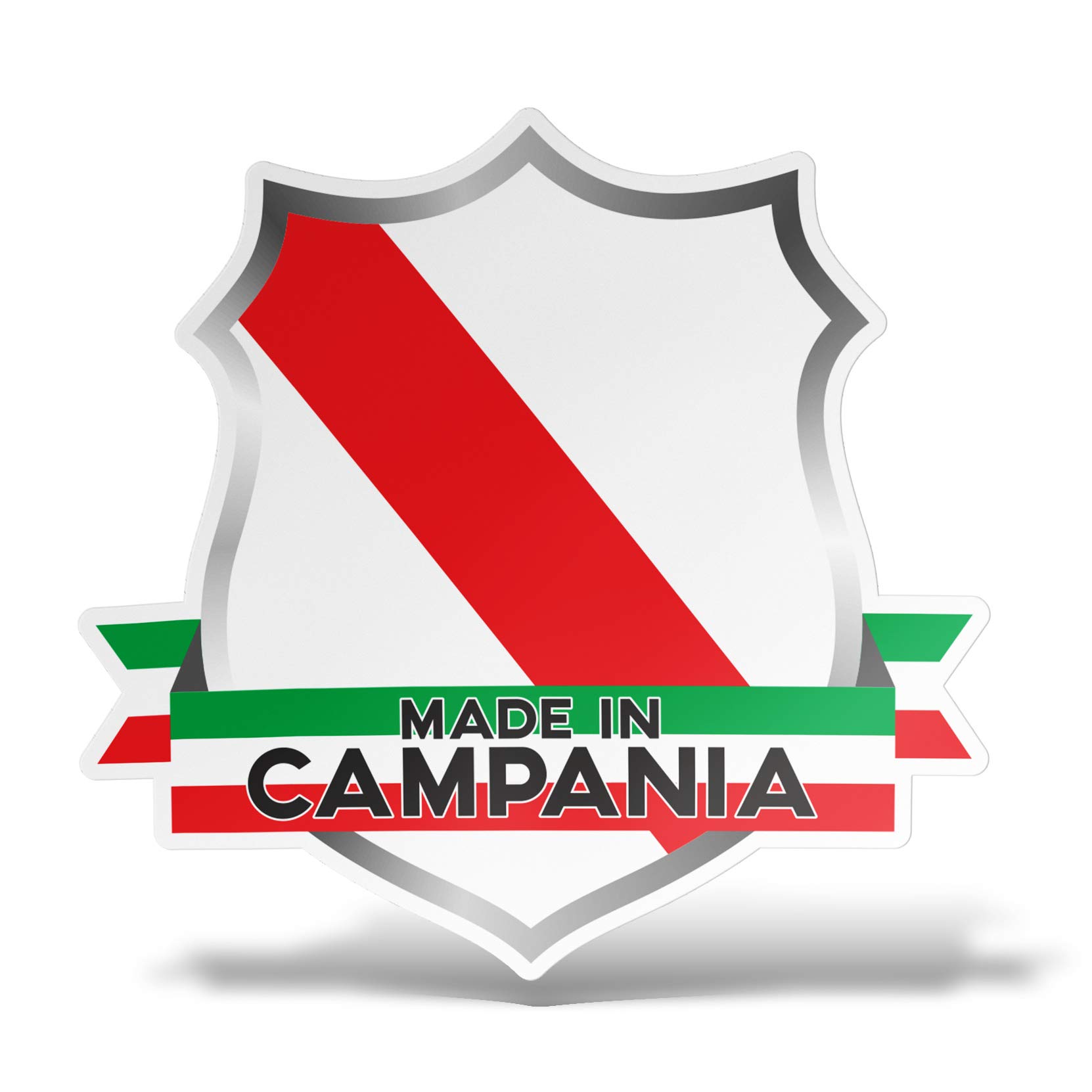 Sticker Adesivi Sagomati Champagne Ardenne Francia - Confezione Da 2, In PVC Per Esterni, Resistente All'Acqua, Dimensioni 35 Cm (Lato Lungo), Per Auto, Moto, Casco, Laptop, Parete - 3