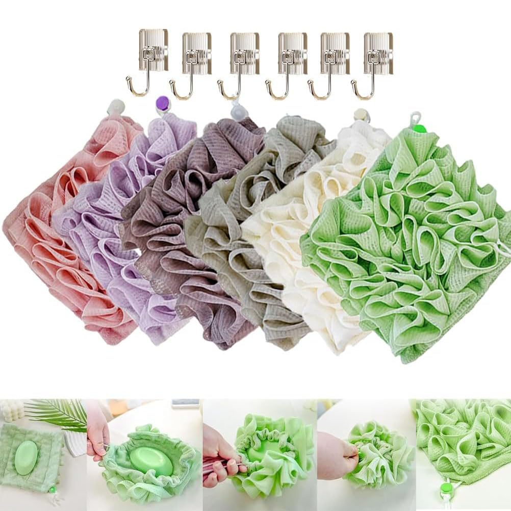Amazon.com: Leeffa,Washcloth Loofah Combo,The Leeffa Soft Loofah and ...