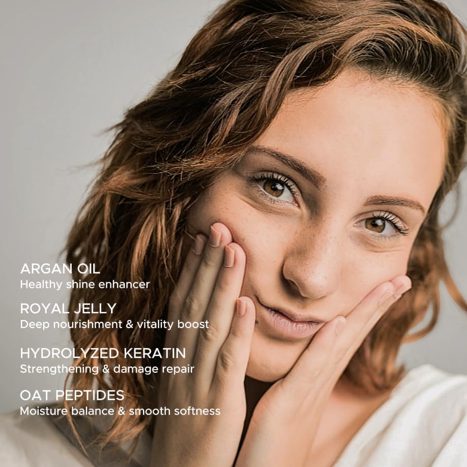 Argan Hair Oil Hair Serum Cold Pressed Weightless Argan Oil Hair Treatment for Dry Damaged Hair 2 floz - Image 7