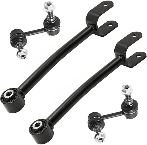 Miniatura 22 de Detroit Axle - Kit de 4 brazos de control delanteros para Chrysler 300 Dodge Challenger Charger Magnum, 2 brazos de control delantero inferiores con