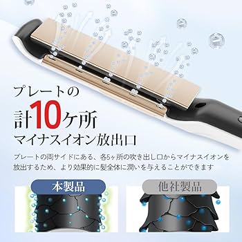 新品未開封！2025年最新Sarlisi エアフローヘアアイロン ストレート Amazon | Sarlisi ヘアアイロン ストレートアイロン 【2025年最新