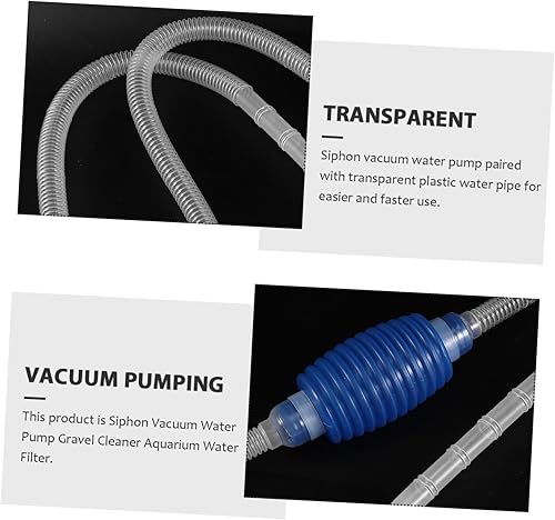 Miniatura 5 de POPETPOP Bomba de mano de agua Bomba de mano Bomba de sifón Bomba de tanque de peces Bomba de mano Bomba de sifón de acuario Bomba de agua de vacío