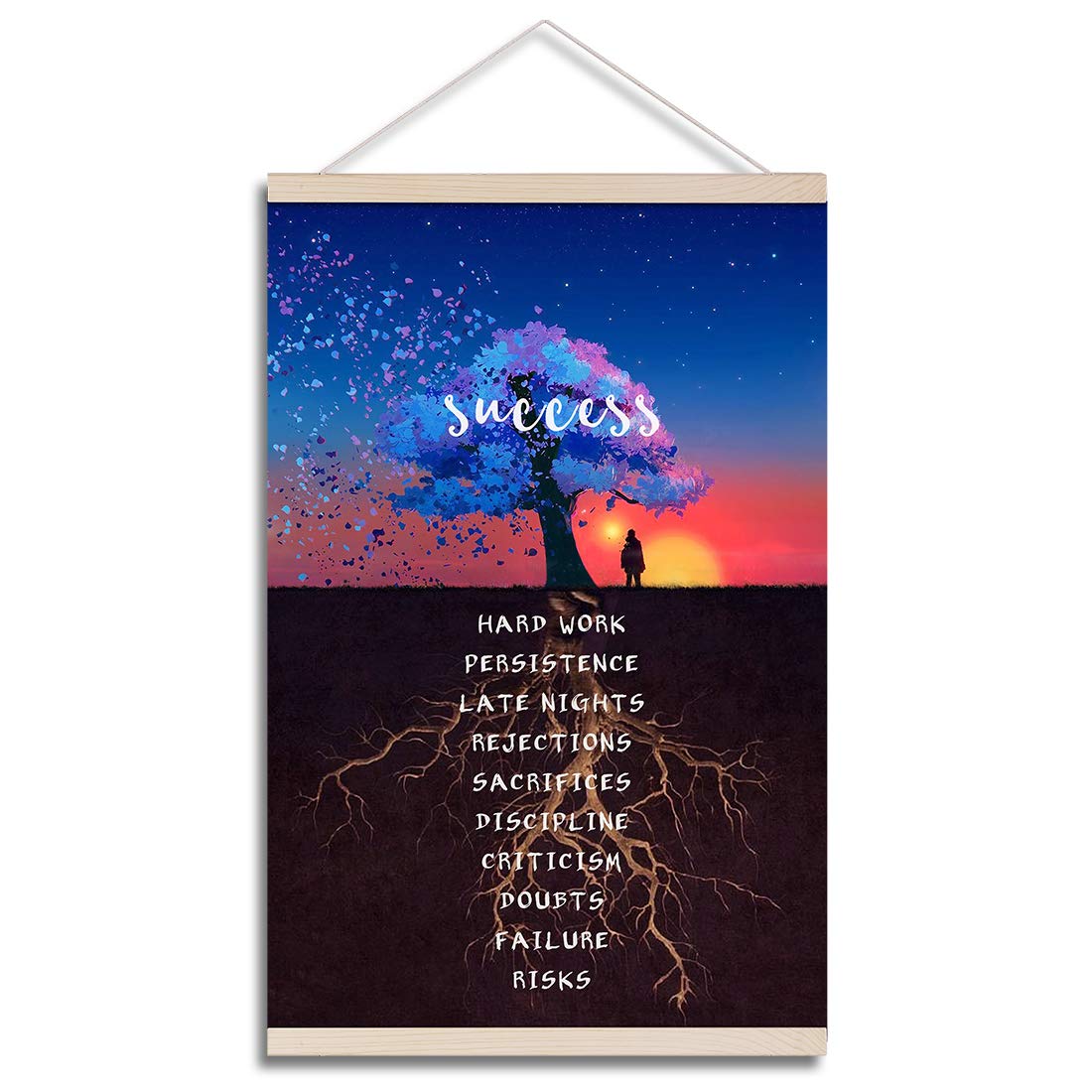 Buy Loomarte Inspirational Success Quotes Wall Hanging Scroll s