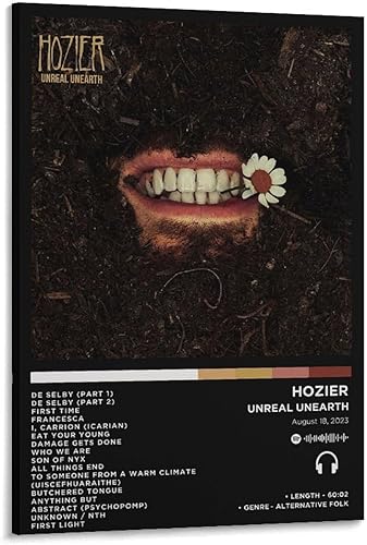 Hozier - Unreal Unearth 2 Canvas Poster Bedroom Decoration Landscape Office Valentine's Birthday Gift Frame-style12x18inch(30x45cm)