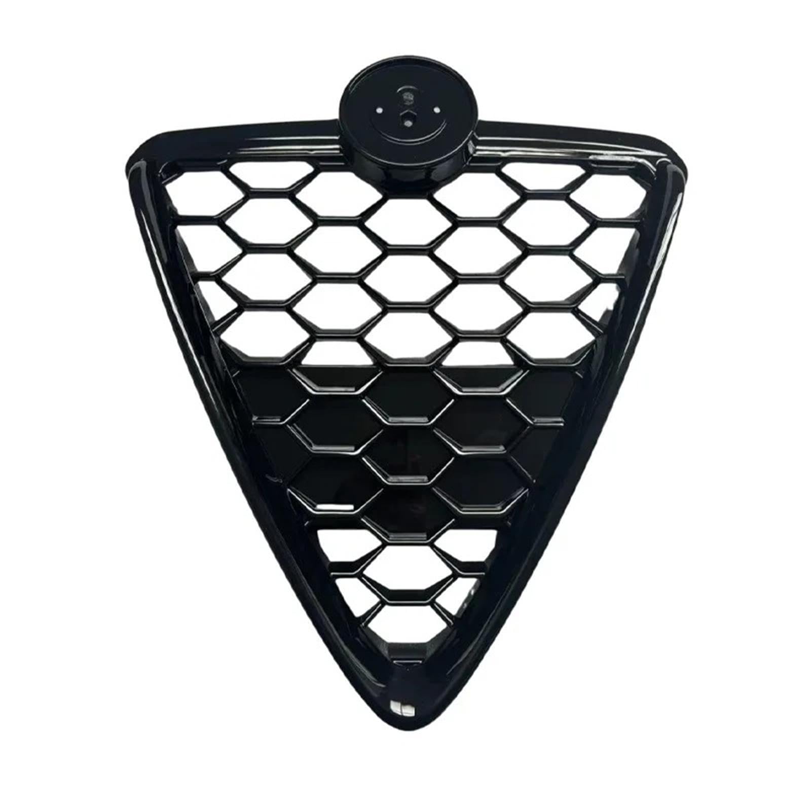 Conpert Front Grill for Alfa Romeo GIULIETTA 2010-2020, Front Bumper Grille Shield Honeycomb Mesh Grill/156112051 15-20 Bright Black