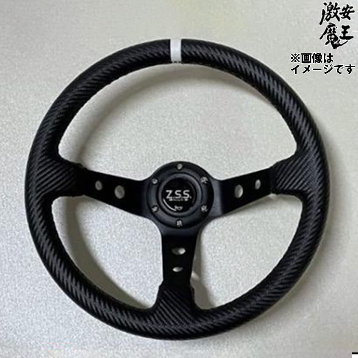 ディープコーン USDM MOMO モモ形状 ステアリング 350mm 35Φ スエード  