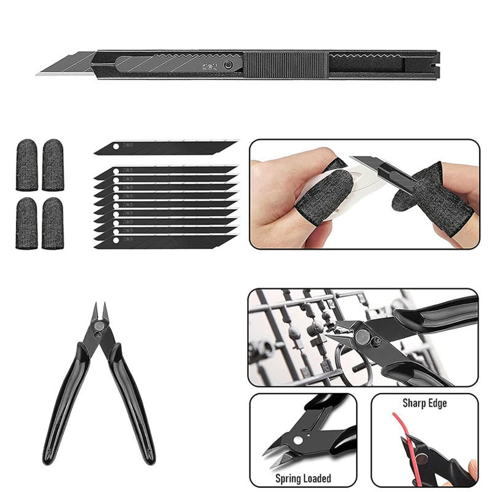 Kit de Herramientas para Impresora 3D, Herramientas para Impresora 3D para Quitar, Alisar, Terminar, Desbarbar, Tallar y Perforar Accesorios para Impresora 3D