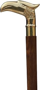 Eagle Walking Stick Decorative Cane Walking Stick for Men and Women Wooden Canes and Walking Stick with Metal Brass Handle Symbol of Power and Strength
