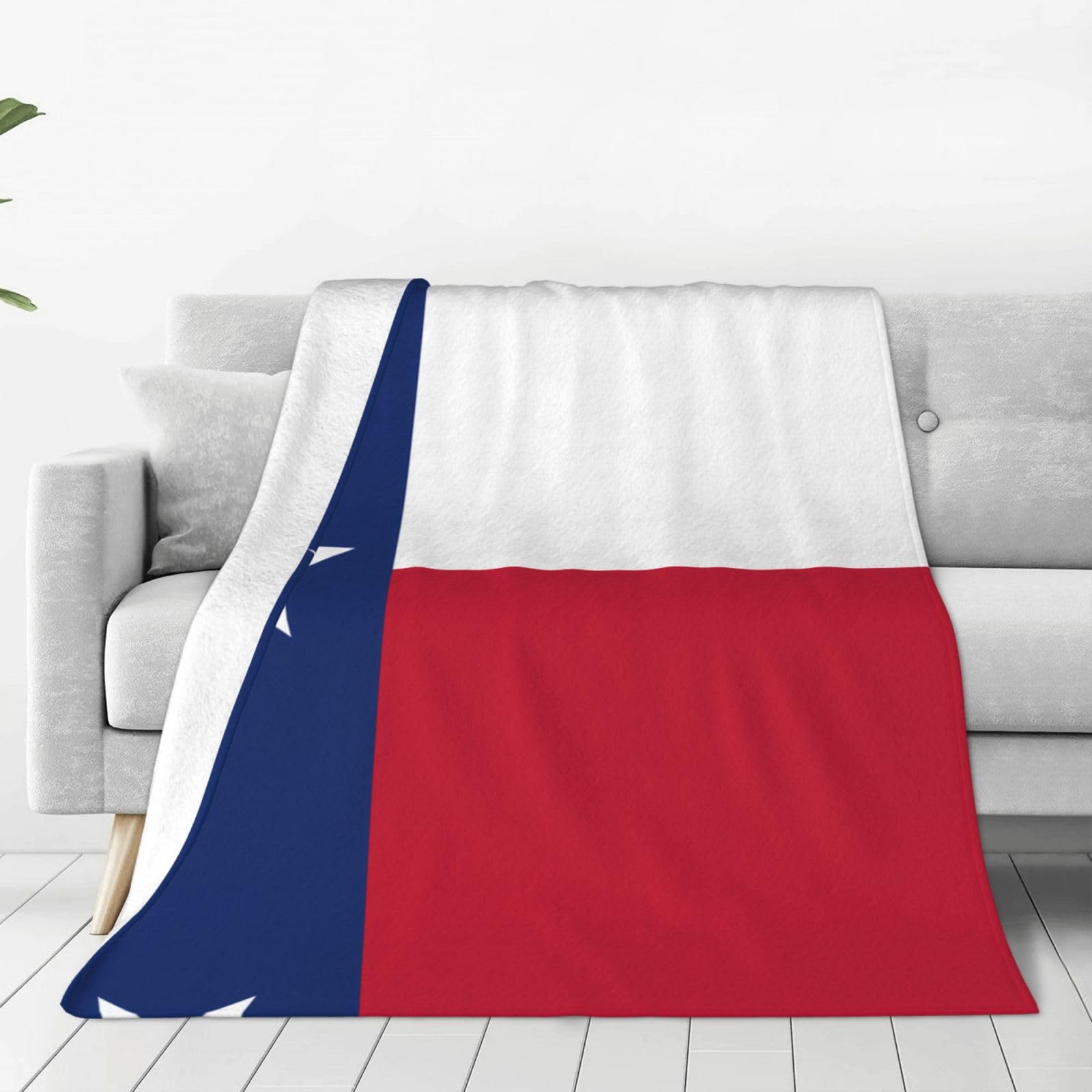 Wbqlsl Black Flag Of Texas Ultra-Soft Flannel Blanket - One Blanket For Home, Travel, And The Outdoors - 40"X30"