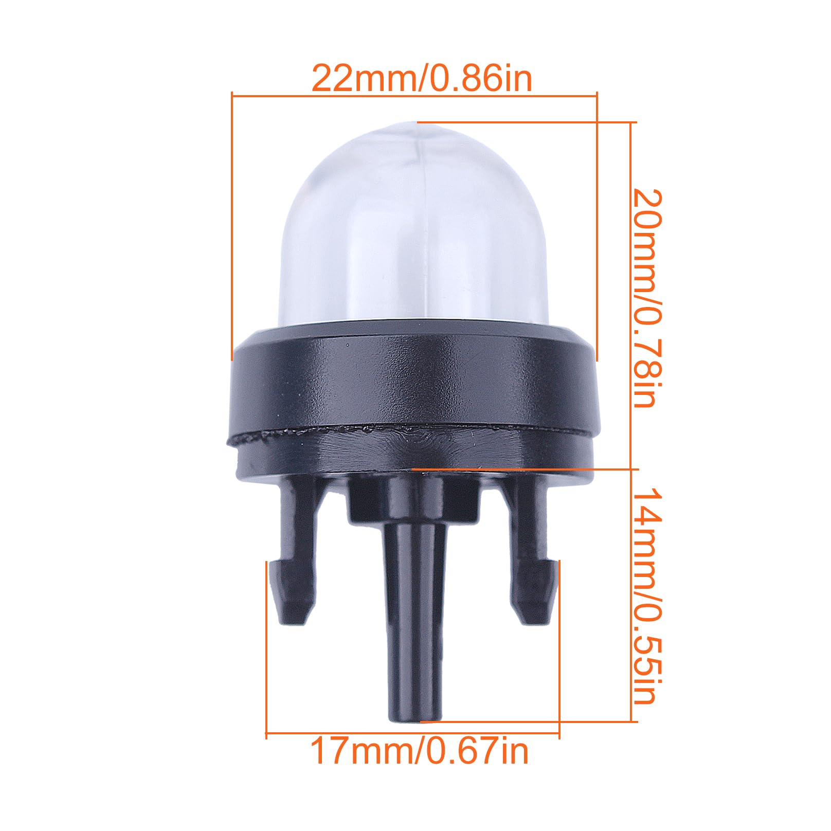 6 Primer Bulb Per Carburatore - Compatibili Con Motoseghe Craftsman, Poulan, Husqvarna - Set Da 6 Pezzi - Foto 10