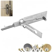 Key Decoder Lock Picking Tool,2 in 1 Lock Pick & Decoder Kit for Beginners with Auto Key Extractor,Skeleton Keys & Locksmith Tools,L/ock Picking Kit for Beginners,L/ock Picking Training Set001