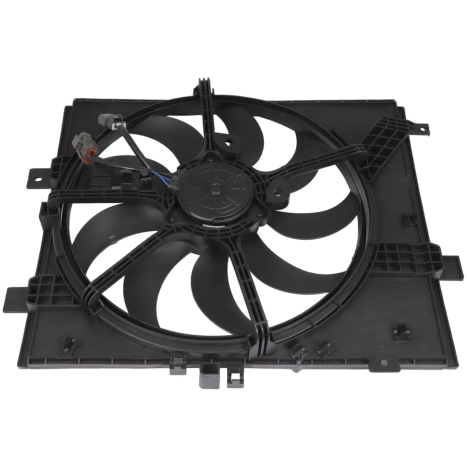 ALEGE Radiator Fan Assembly Fit for 2013-2018 for Nissan Versa 2014-2017 for Nissan Versa Note, Replace OE:214811HS3A