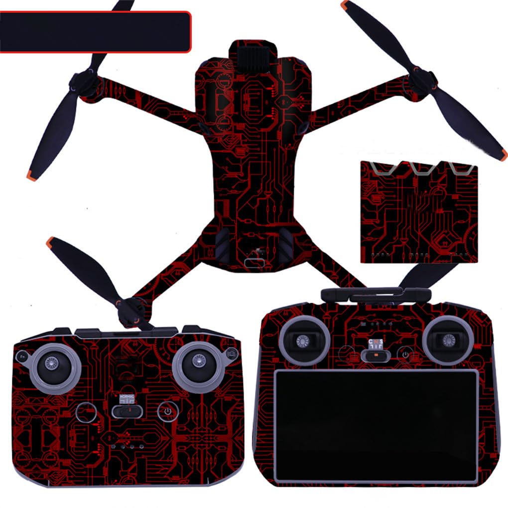 Decorative Sticker Kit for DJI Mini 5 Pro, Waterproof Skin Sticker Decal DIY Accessory Protective Film for DJI Mini 5 Pro Drone and Controller/Battery Manager (MN5PRO-15) — image 1