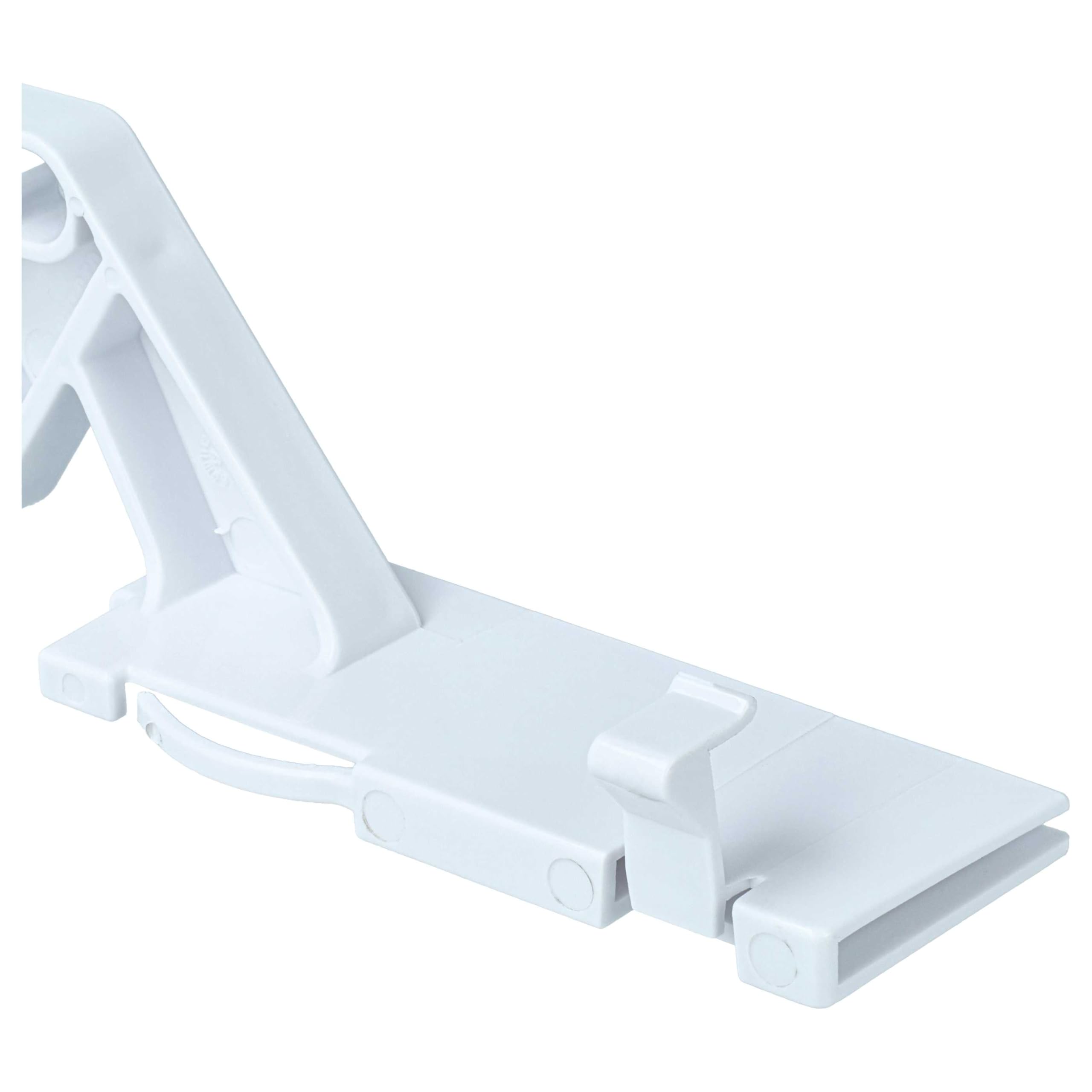 vhbw Cerniera destra compatibile con Zanussi ZBB28442SV, ZBF22451SA congelatore, frigorifero combinato - cerniera porta per vano freezer