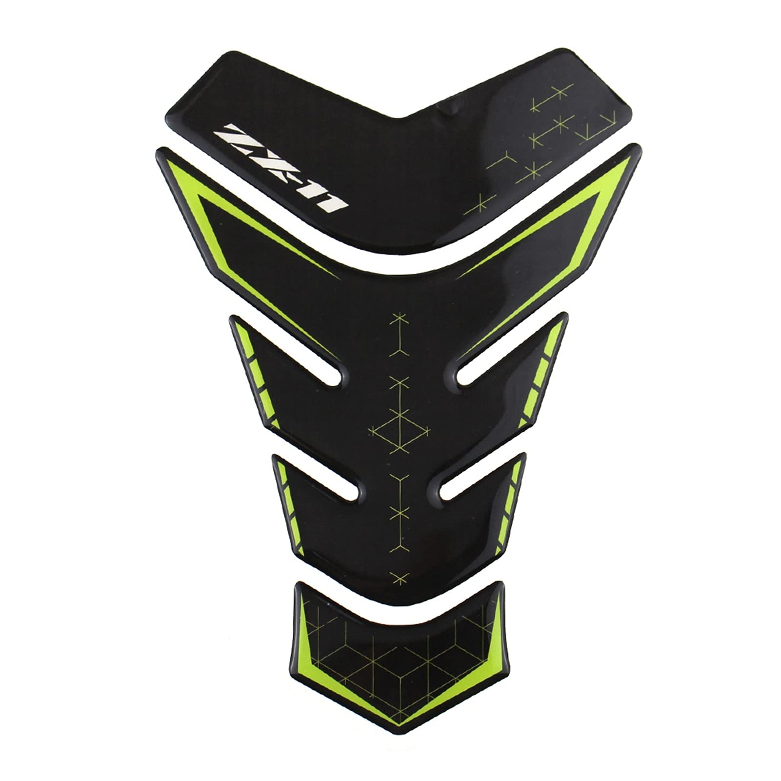 Motorcycle Tank Protector for Kawasaki ZX1100 ZX-11 1990-2001 Motorcycle 3D Rubber Sticker Gas Fuel Oil Tank Pad(3)