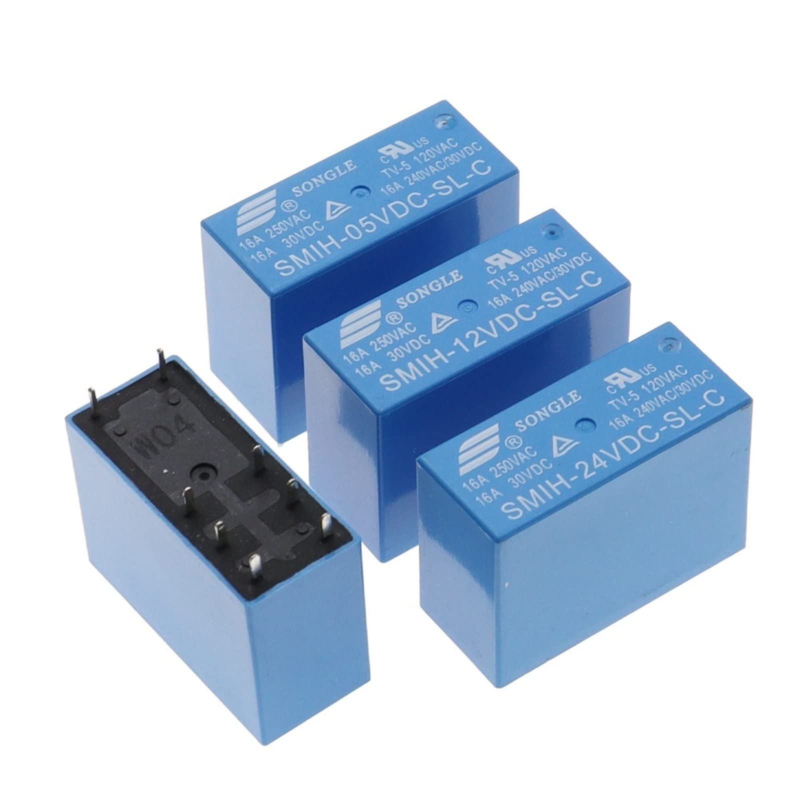 VDOQTLJT 50PCS Relays SMIH-05VDC-SL-C SMIH-12VDC-SL-C SMIH-24VDC-SL-C 5V 12V 24V 16A 6/8PIN Relay SMIH-05VDC-SL-A
