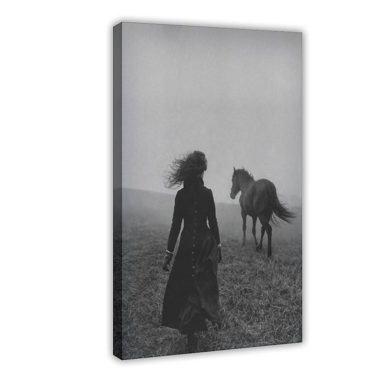 Bareronor Victorian Horse Poster Canvas Poster Bedroom Decor Landscape Office Room Decor Gift 12" L X 18" W