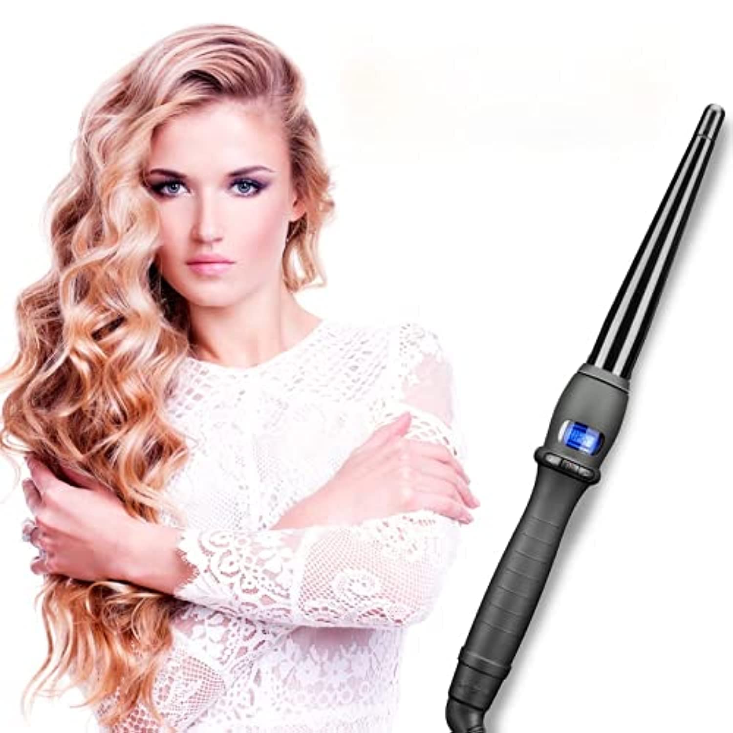 HICITICeramic Styling Tools professional Hair Curling Iron Hair waver Pear Flower Cone Electric Hair Curler Roller Curling Wand