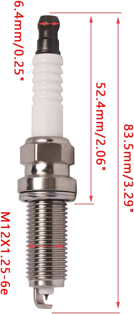 ENA Set of 4 Iridium Spark Plug Compatible with Scion Toyota iM xD Corolla Corolla Matrix Prius 1.8L Replacement for 3444 SC20HR11 90919-01253