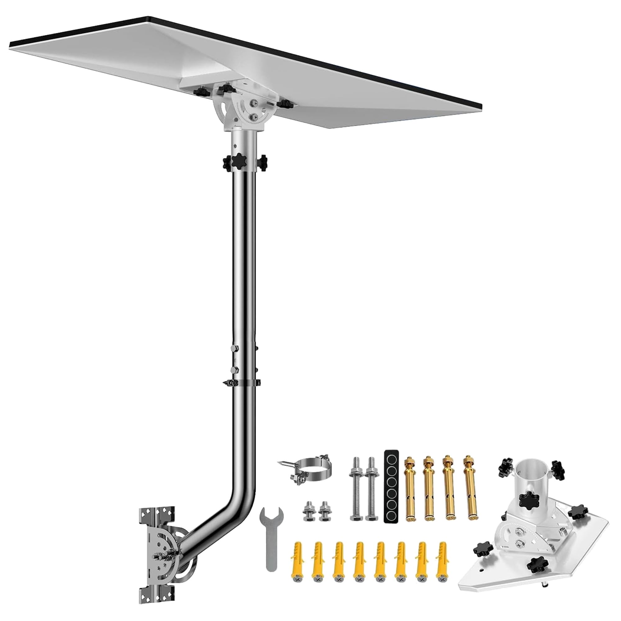 Starlink gen 3 supporti, Starlink Gen 3, set di installazione da parete lungo Starlink per kit internet, satellite, supporto per installazione sul tetto Starlink Gen 3